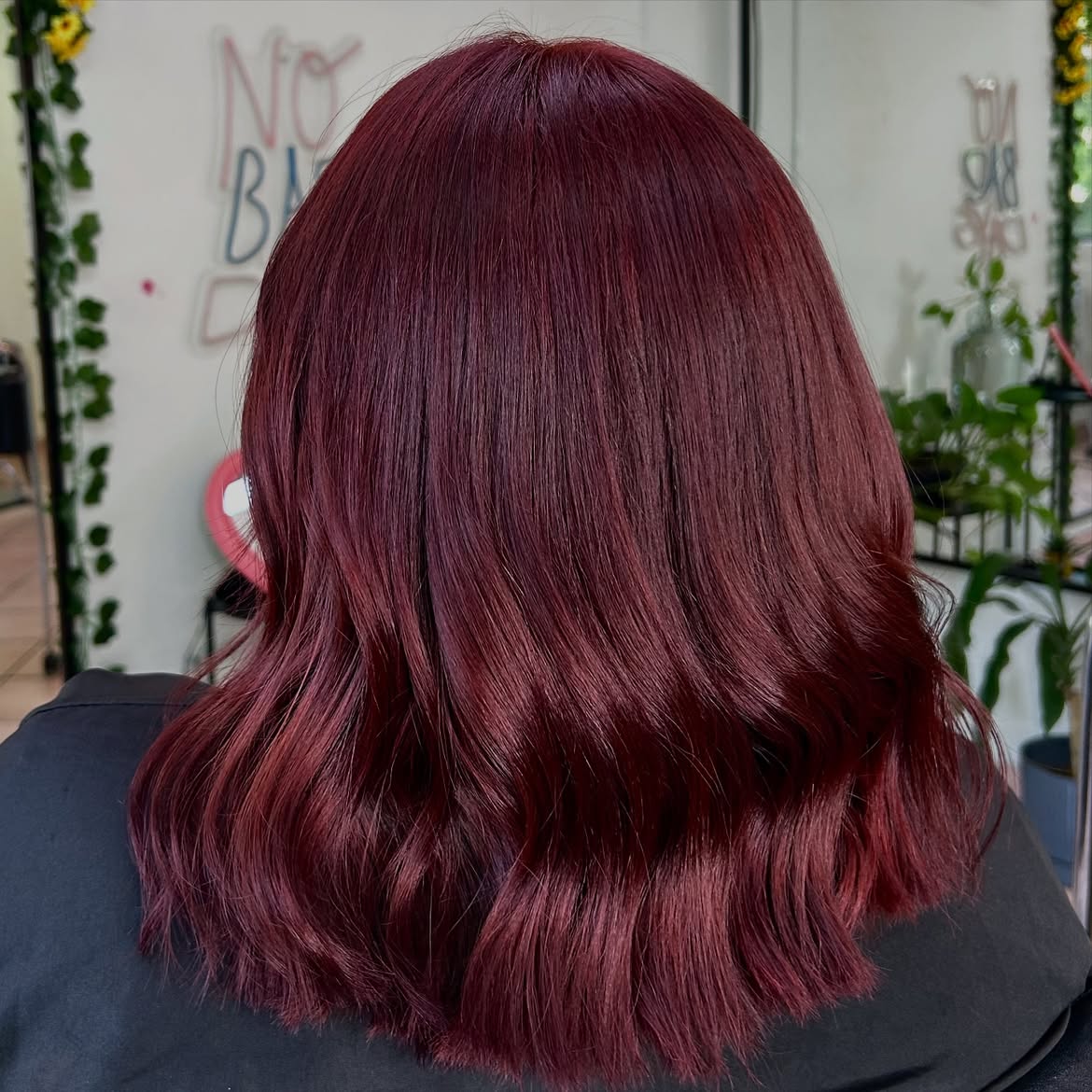 Deep Cherry Cola Waves With Subtle Red Undertones