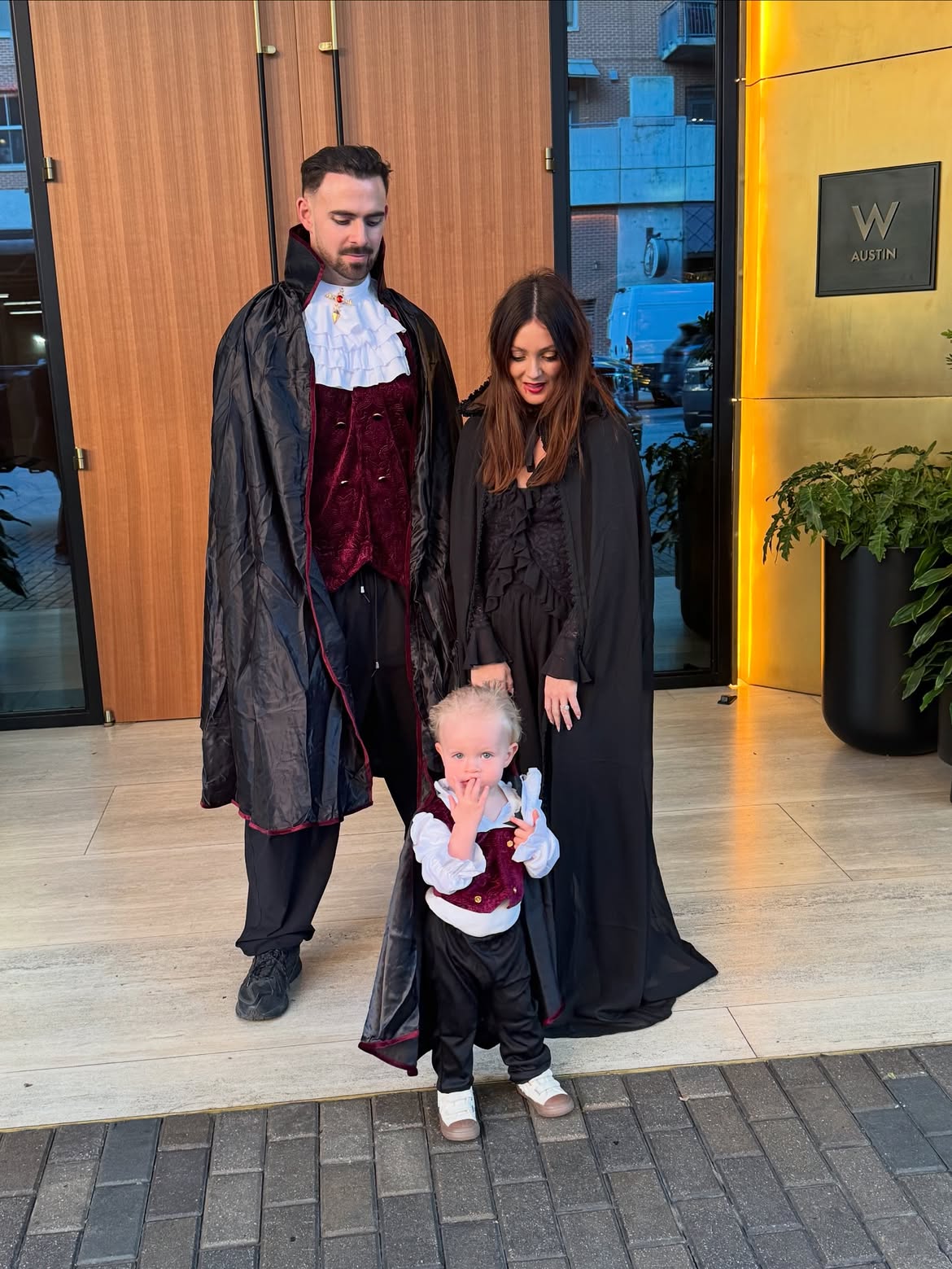 Family Vampire Halloween Costume Trio