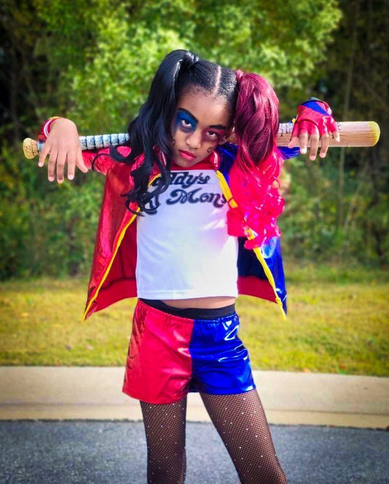 Harley Quinn Inspired Halloween Costume For Kids