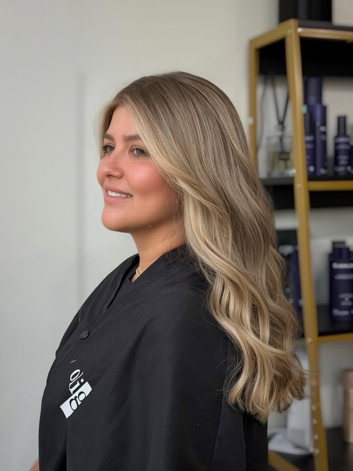 Honey Blonde Balayage With Loose Waves