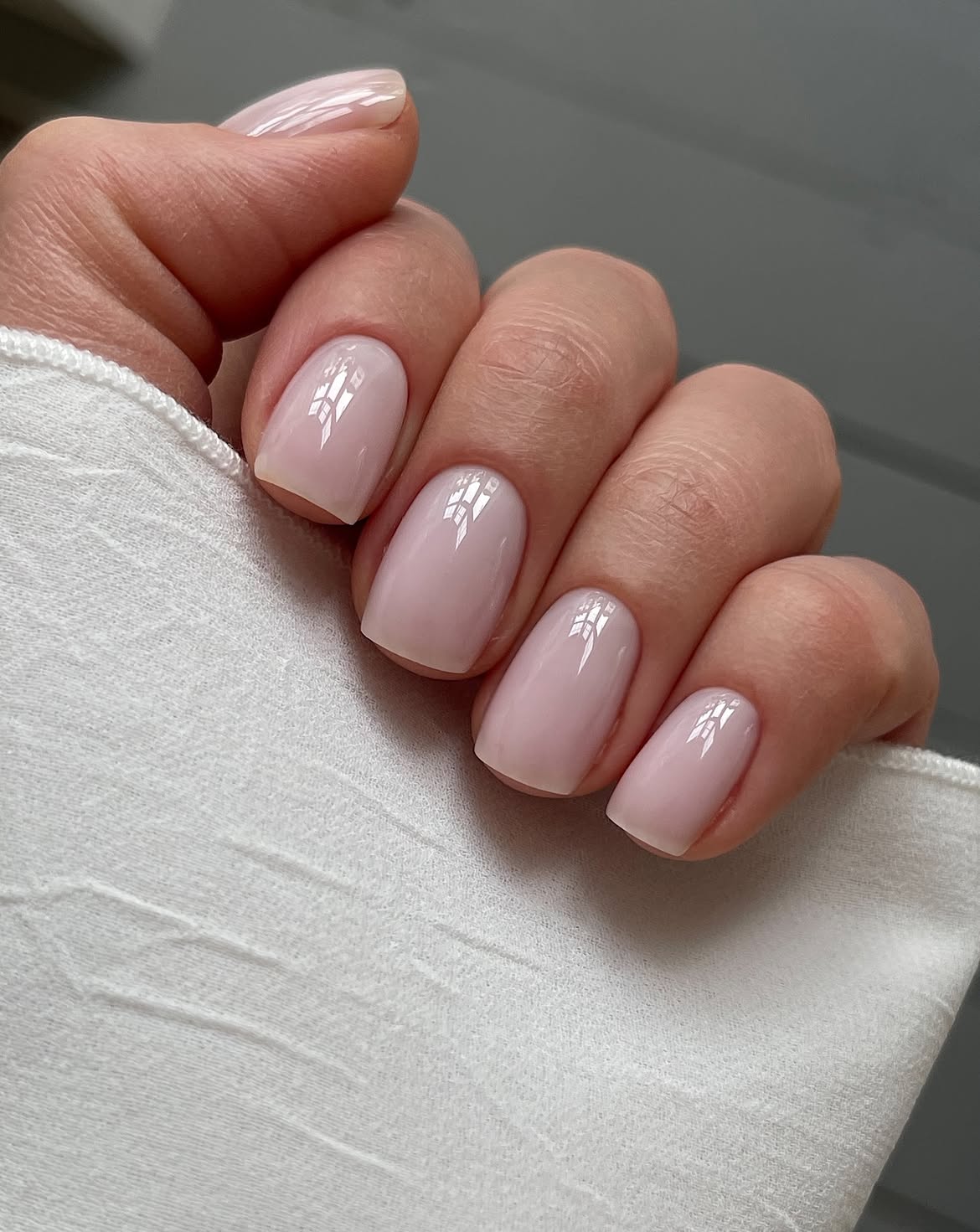 Milky Nude Subtle French Manicure