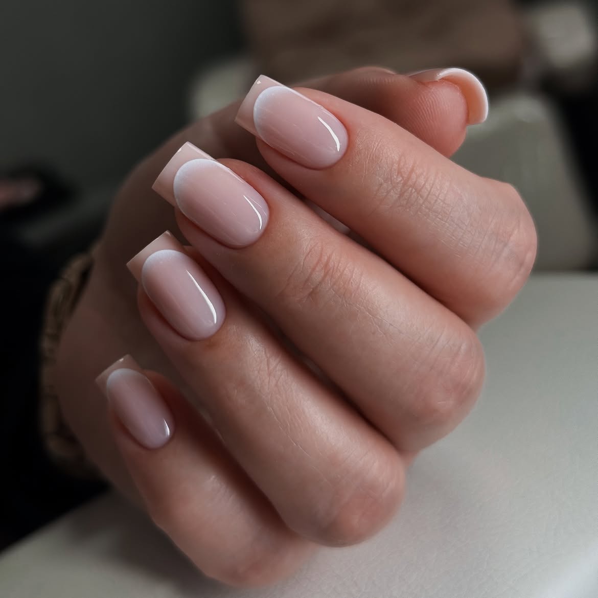 28 Stunning Coffin Nail Ideas for Your Perfect Fall Look 3 Milky Pink Ombre French Coffin Nails