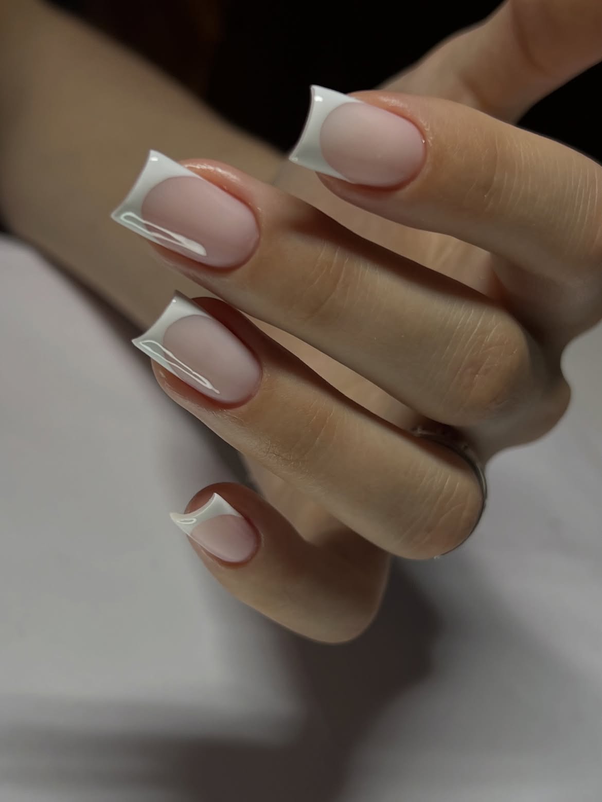 28 Stunning Coffin Nail Ideas for Your Perfect Fall Look 24 Modern French Tip Coffin Nails
