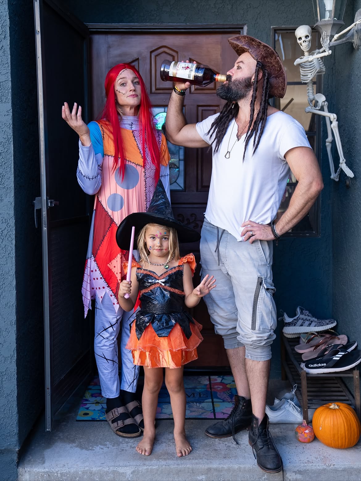 Patchwork Doll And Witch Trio Halloween Costume