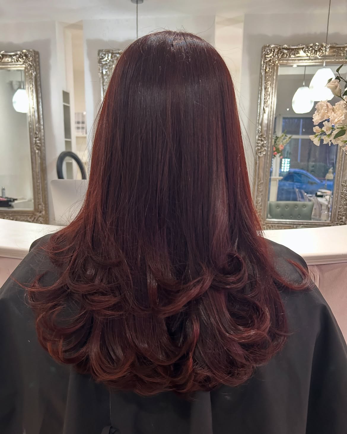 Rich Cherry Cola Layers With Subtle Red Tint