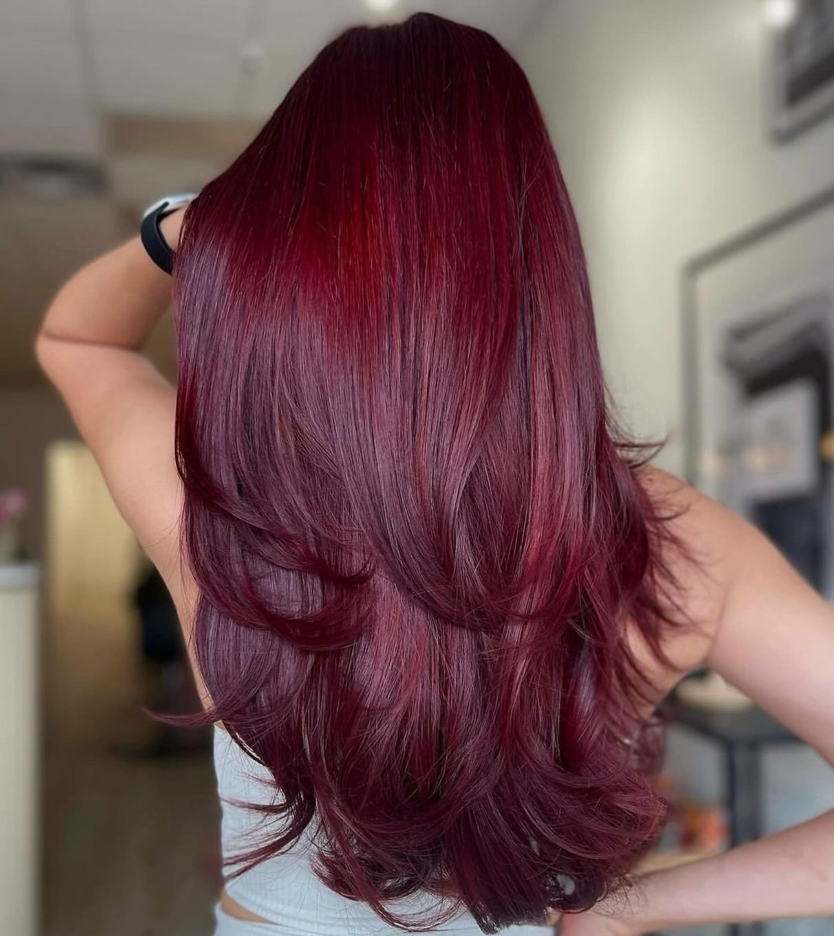 Rich Cherry Red With Soft Layers