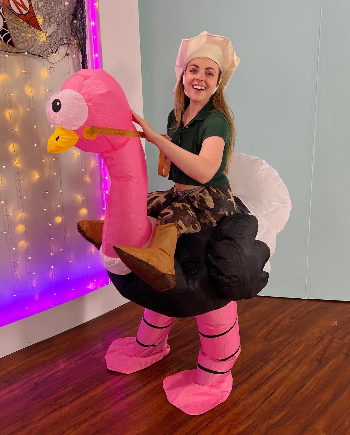 Ride An Ostrich Halloween Costume Ensemble
