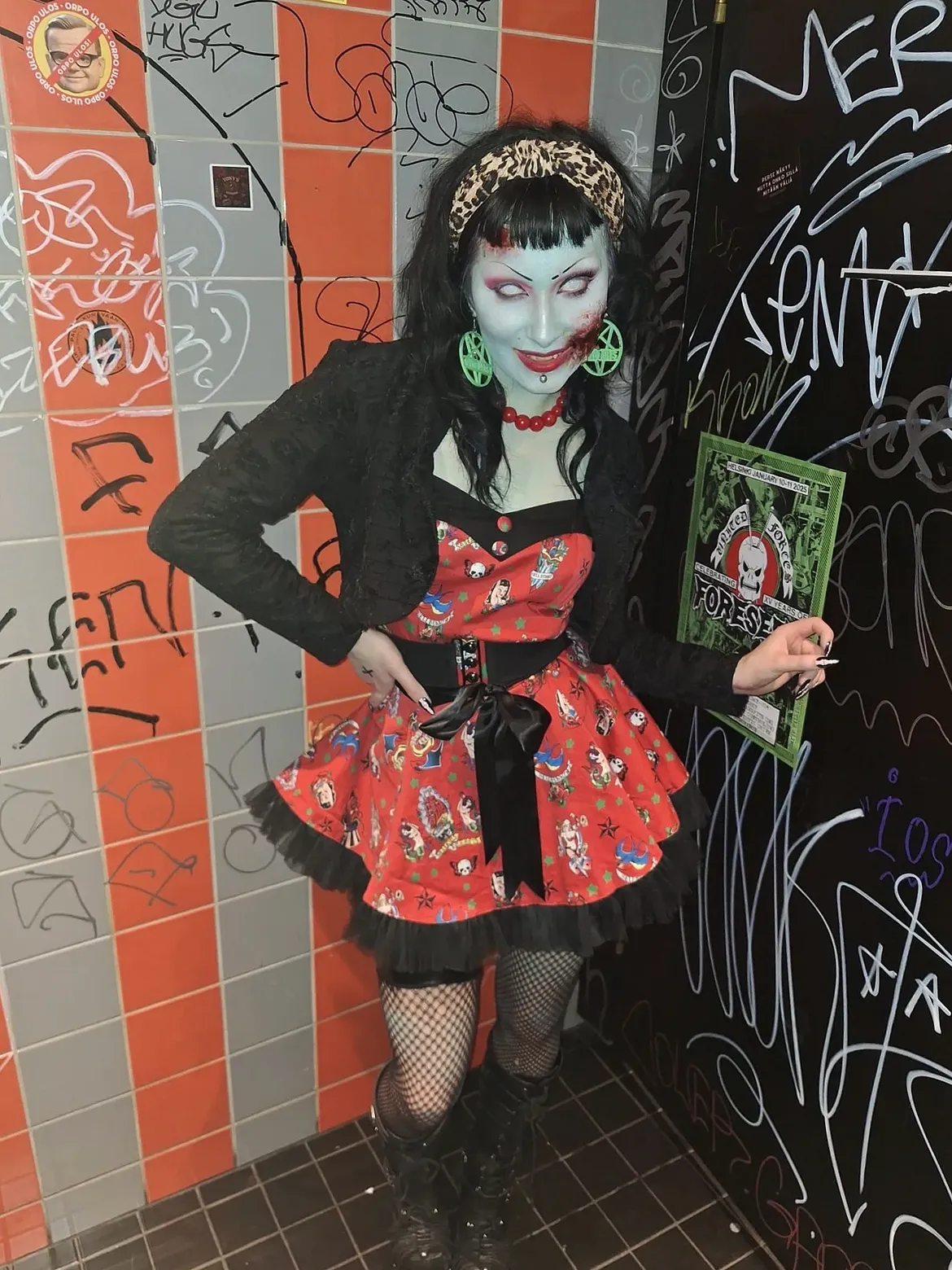 Rockabilly Zombie Halloween Costume