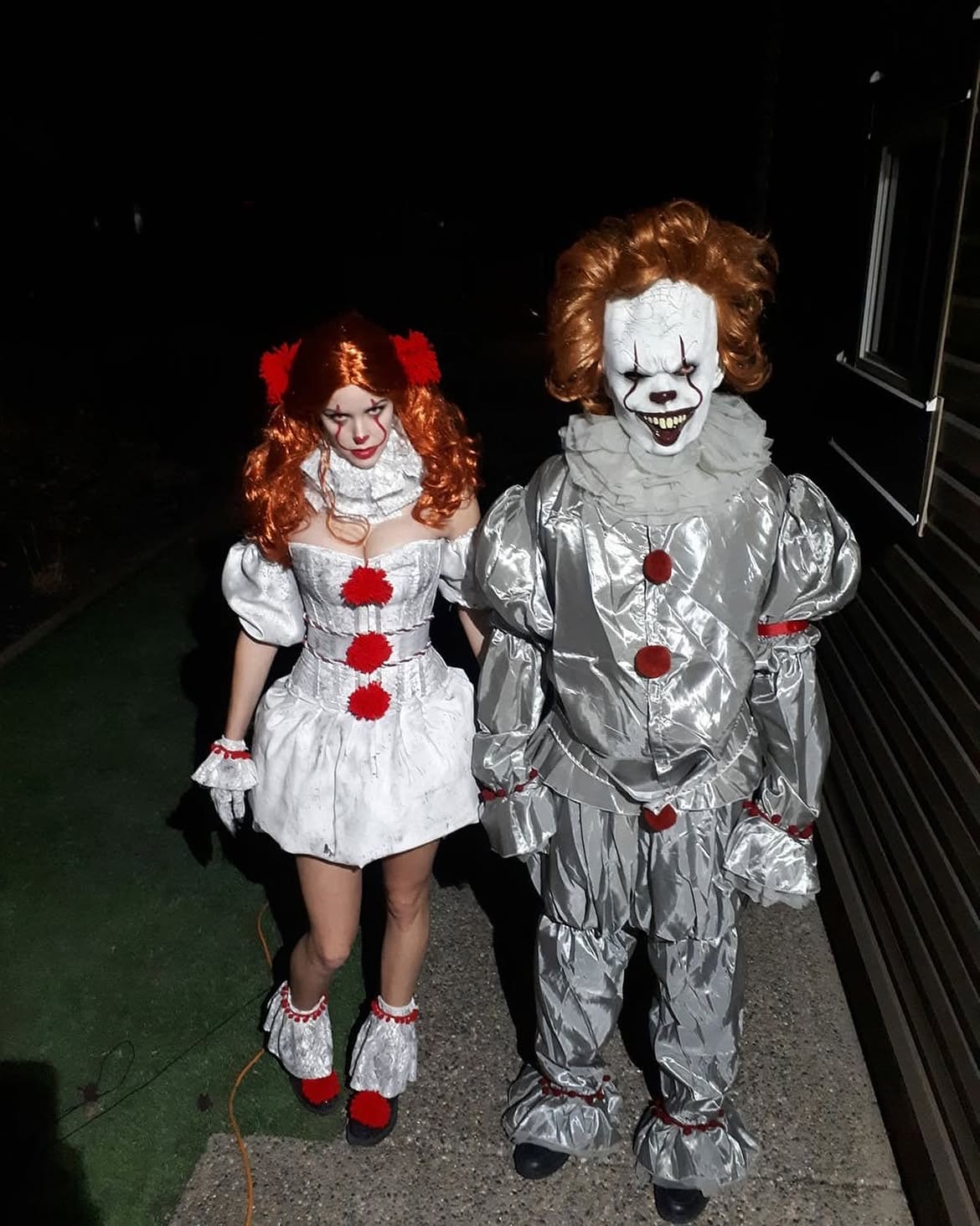 Spooky Clown Couple Halloween Costume