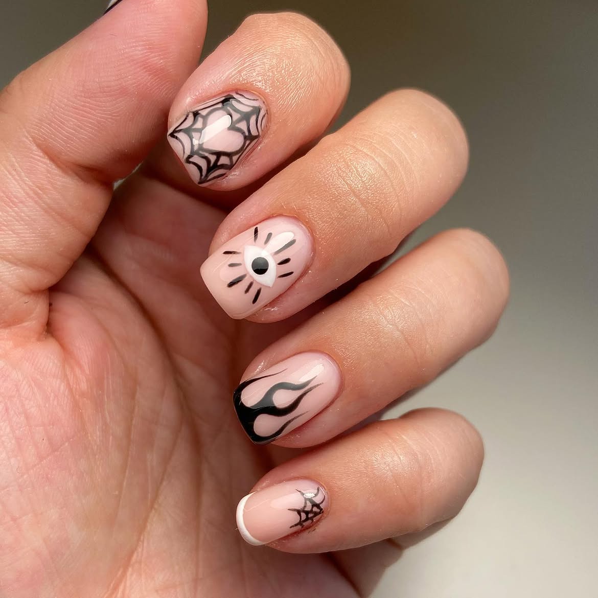 29 Spooky & Chic Halloween Nail Ideas for Short Nails 29 Spooky Halloween French Tip Nail Art