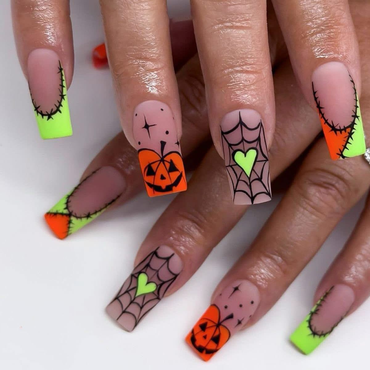 28 Spooktacular Halloween Nail Ideas You Need To Try 8 Spooky Halloween French Tip Nail Art