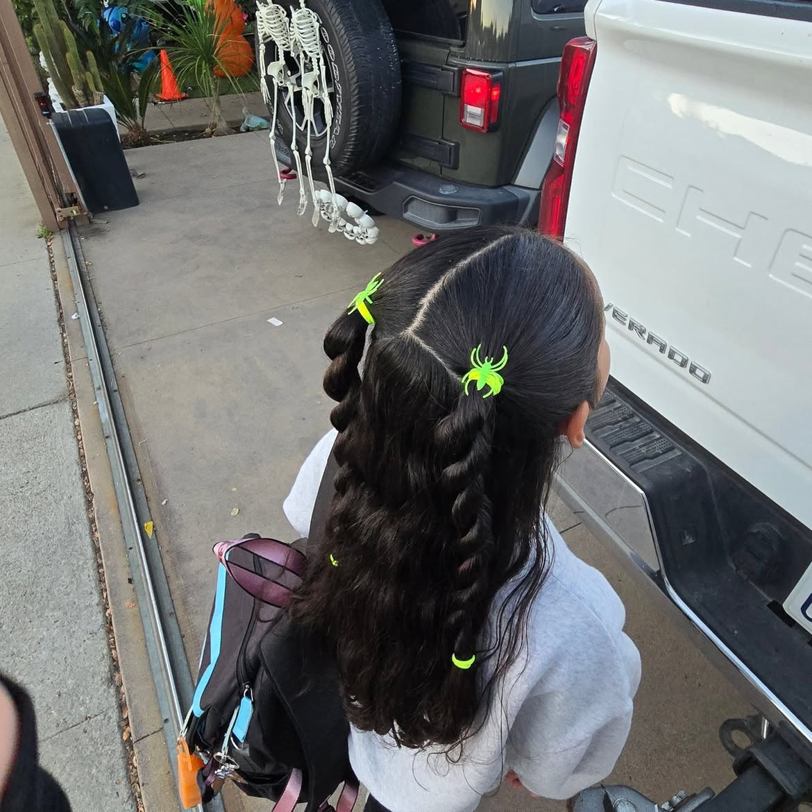 Spooky Spider Braid Pigtails for Halloween