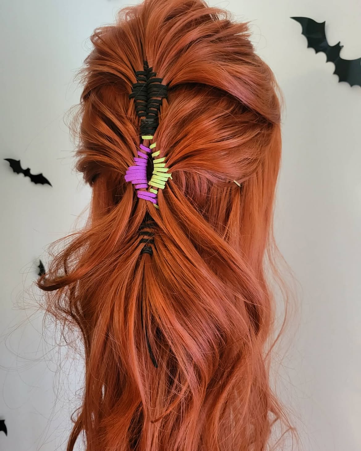 Spooky Spiderweb Braids With Halloween Accents