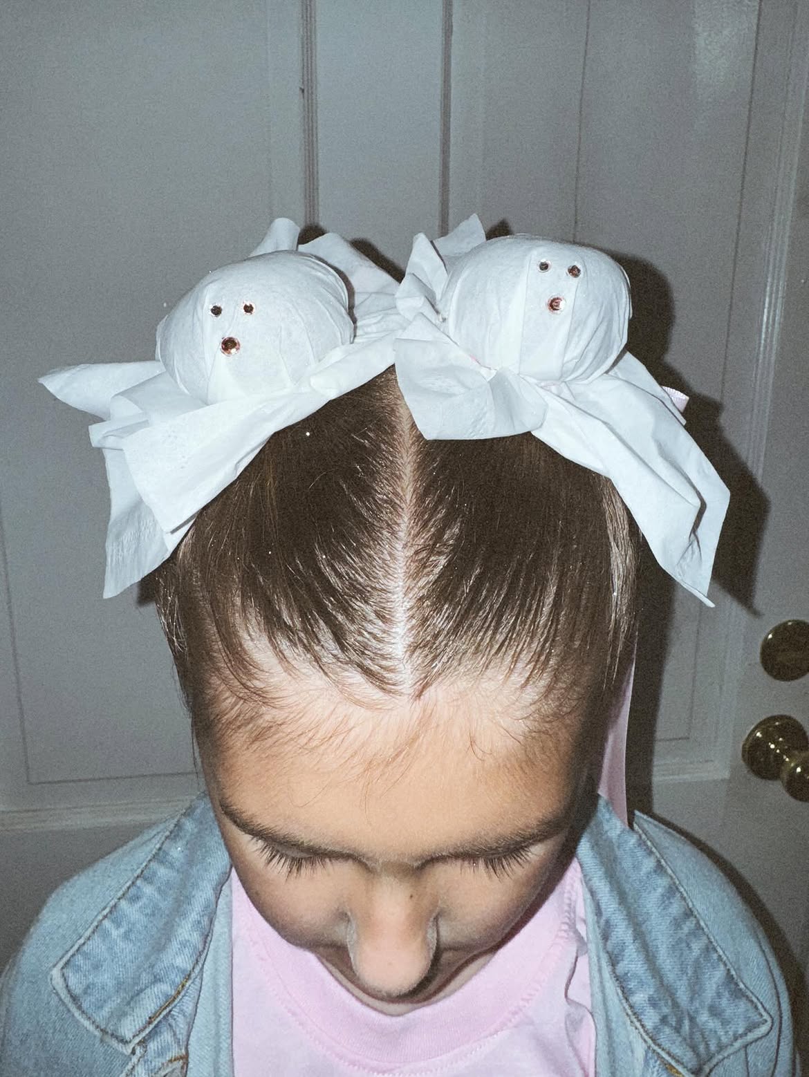 Spooky Toilet Paper Ghost Pigtails For Halloween