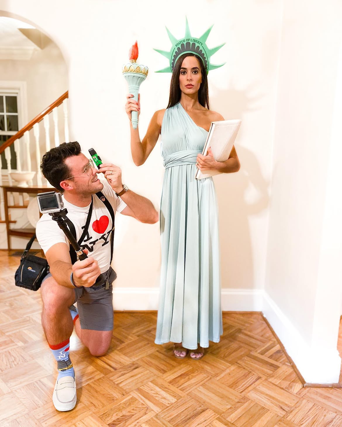 Statue of Liberty and Photographer Duo Costume