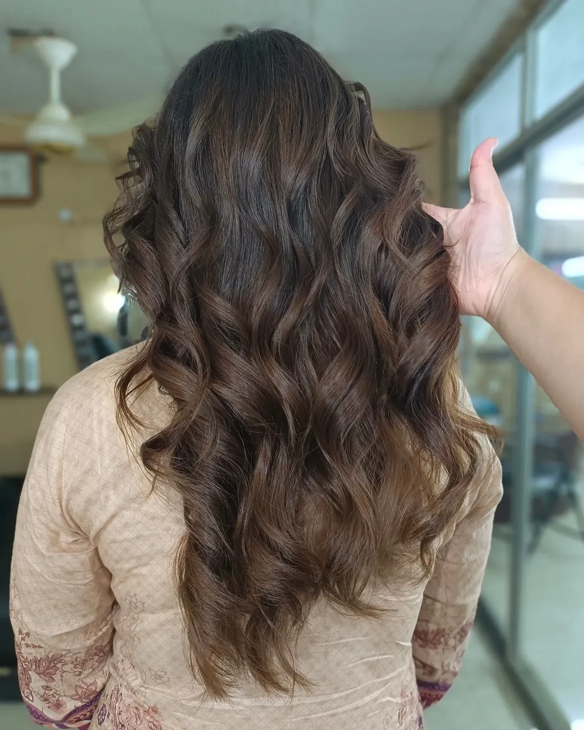 Warm Cinnamon Brown Soft Waves