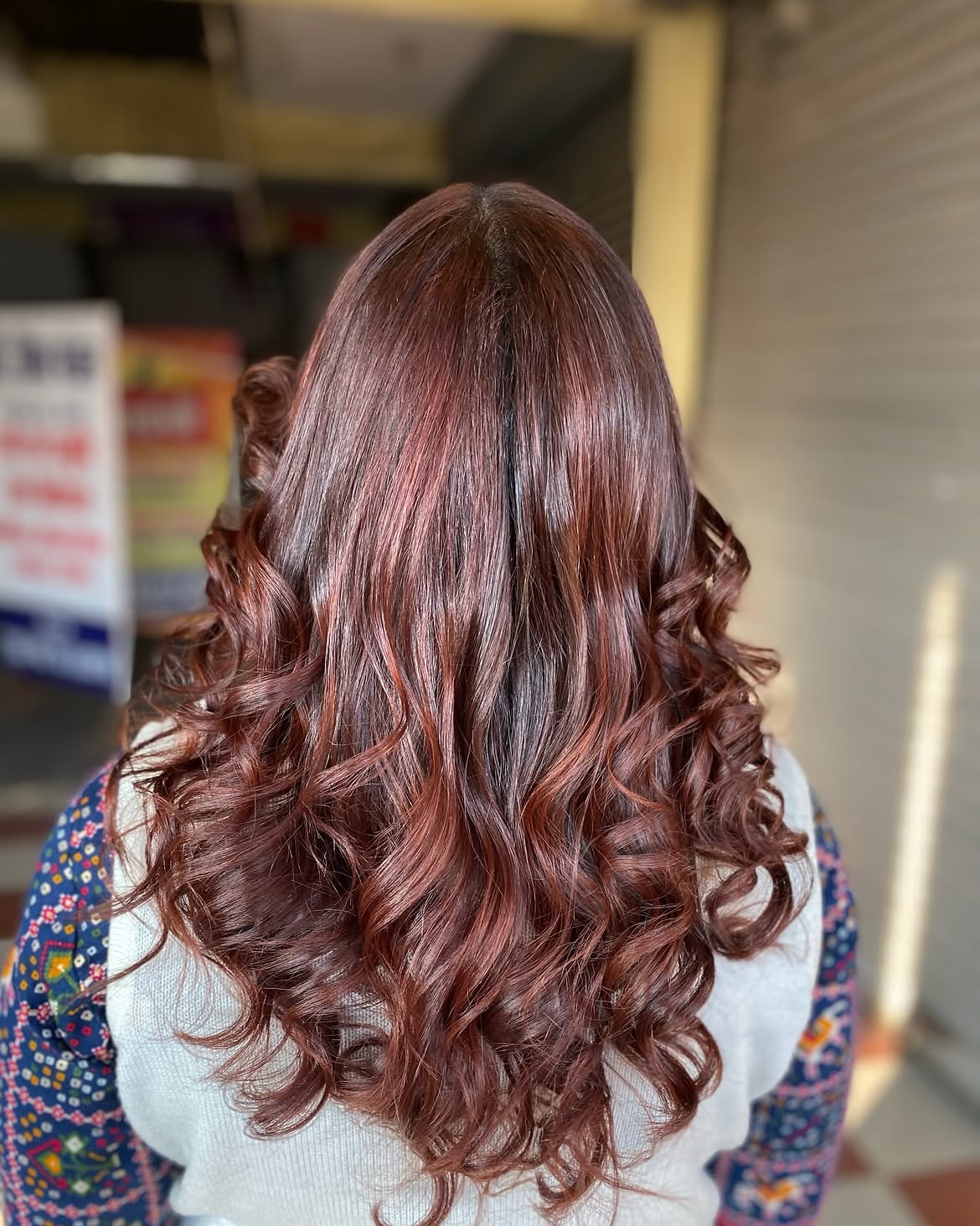 Warm Cinnamon Brown Waves With Subtle Red Tones