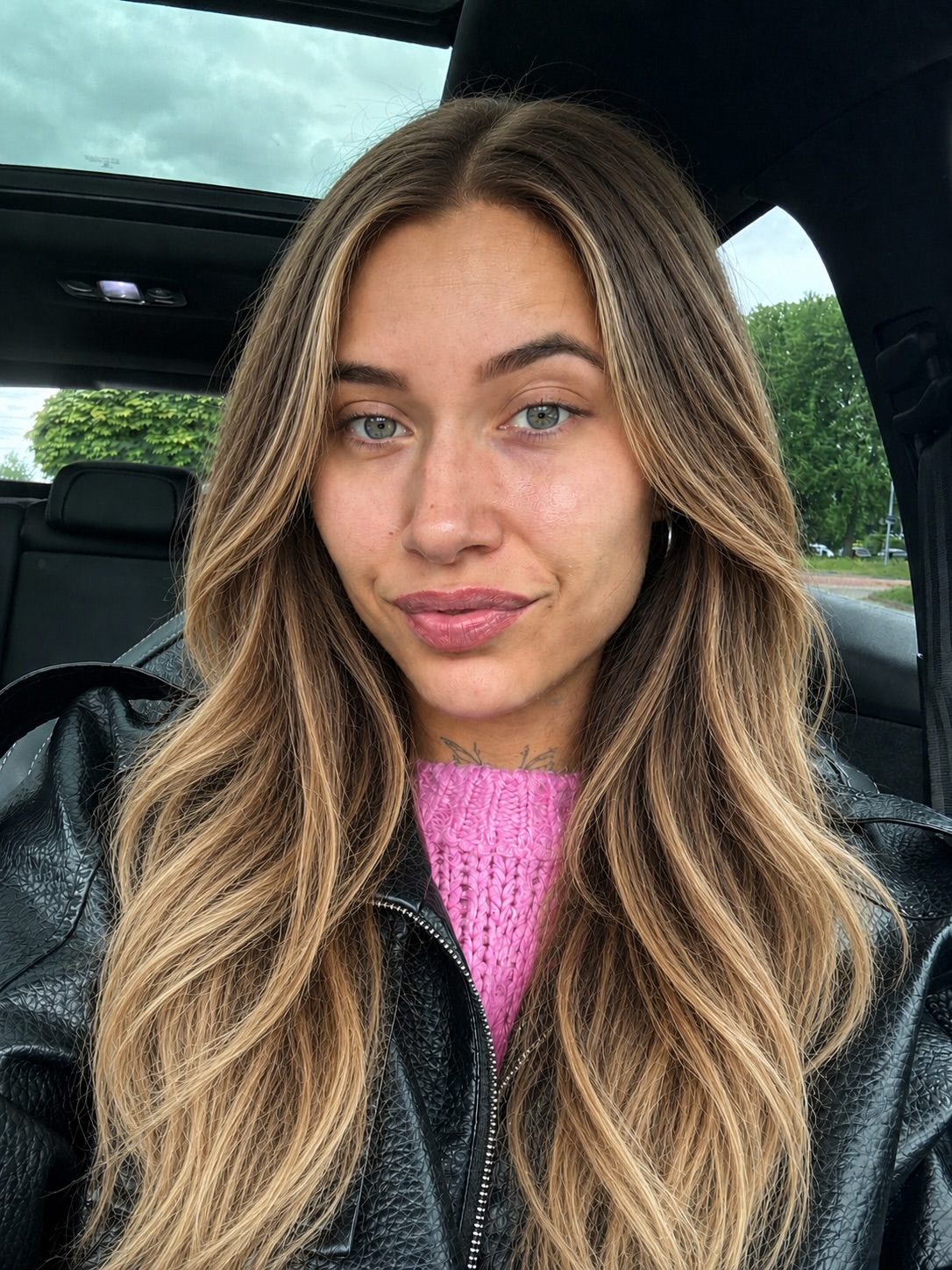 Warm Honey Blonde Balayage With Loose Waves