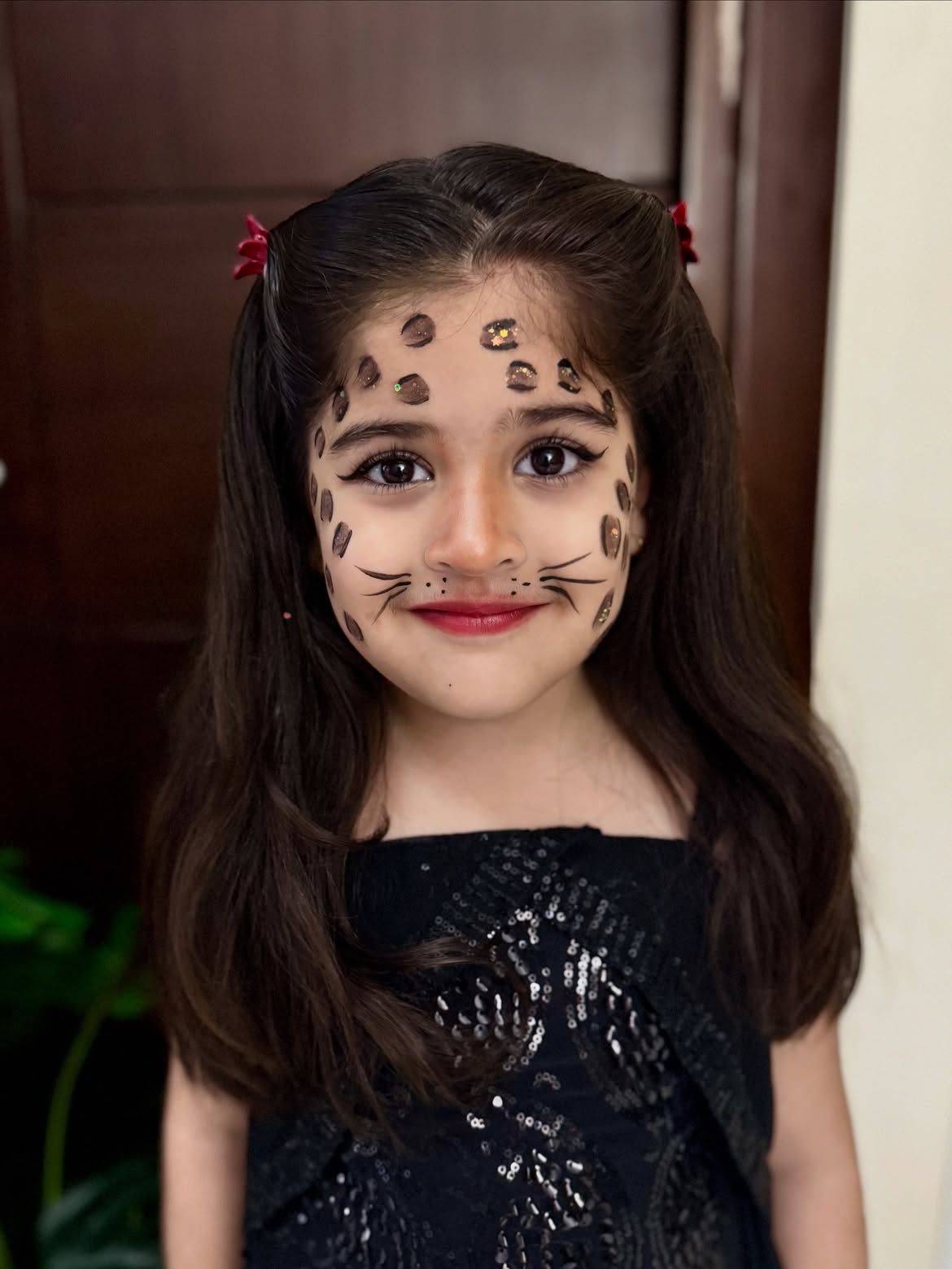 Wild Child Half-Up Leopard Hair Accent