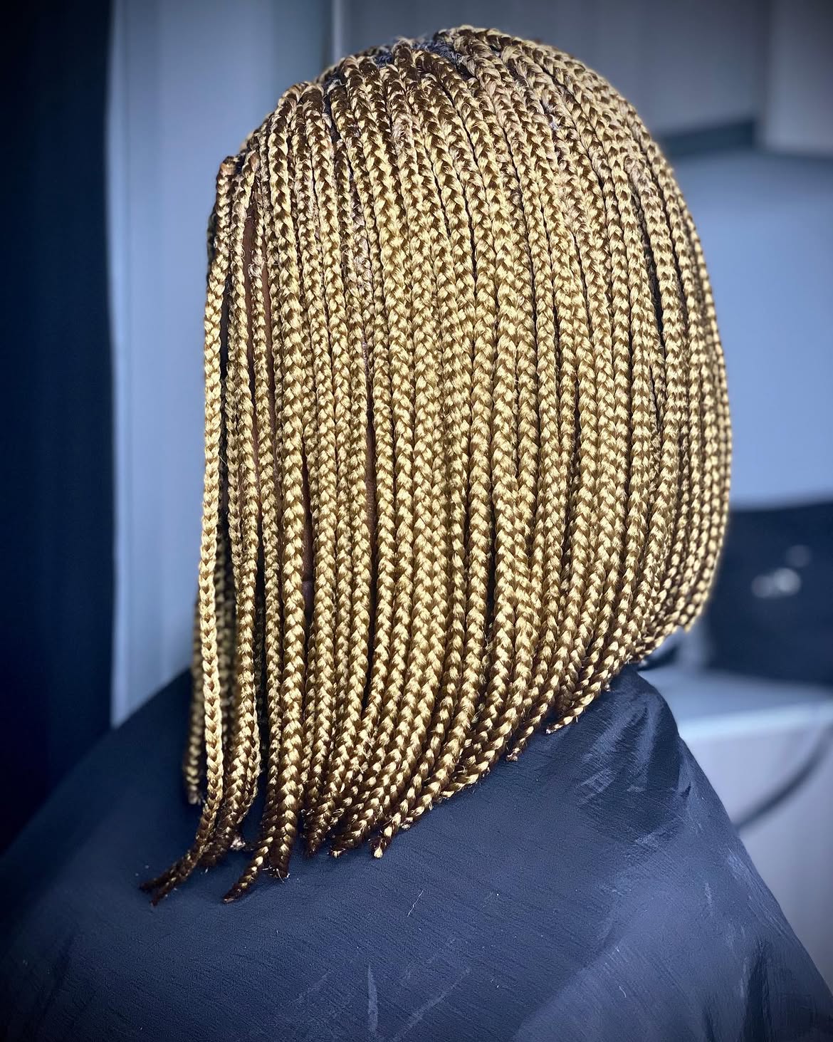 Blunt Cut Honey Blonde Bob Braids