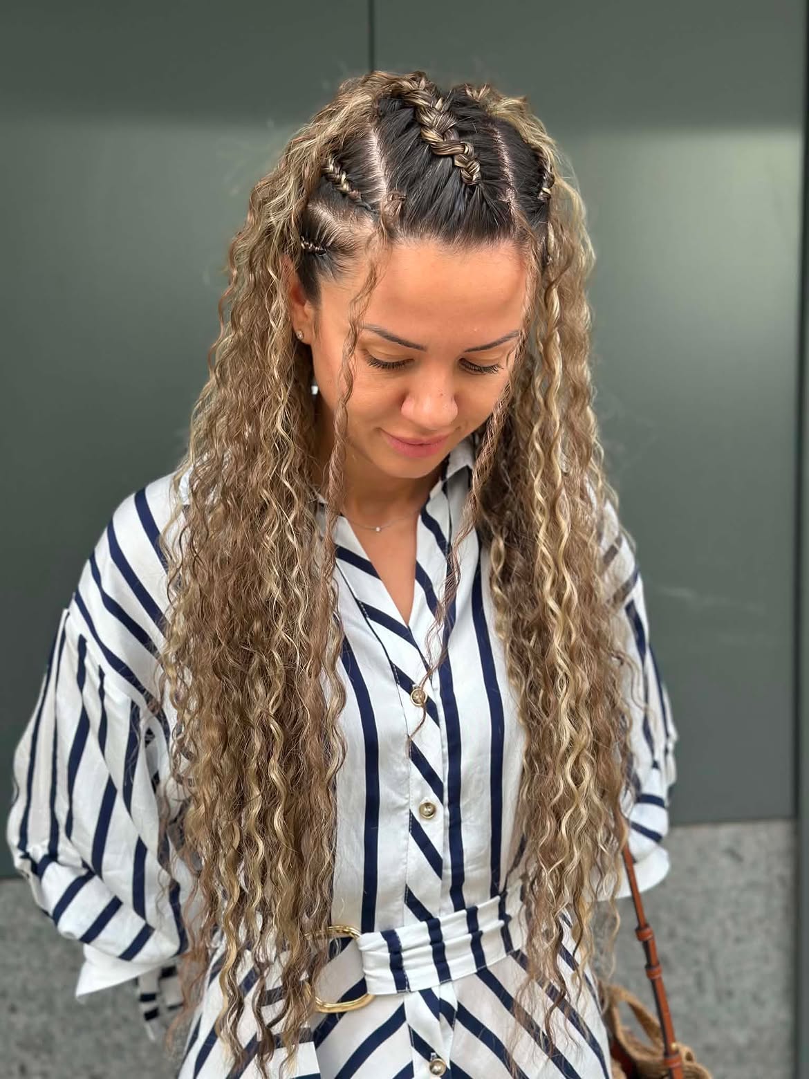 Boho Braids With Natural Curly Texture