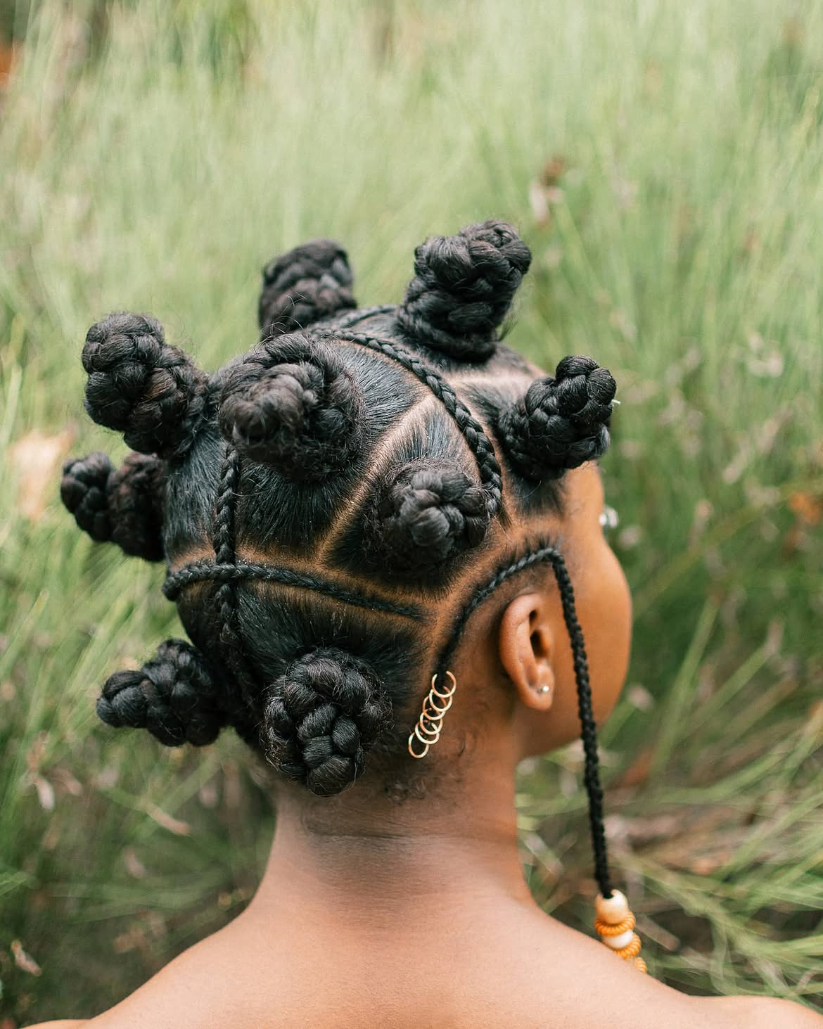 Braided Bantu Knots With Geometric Parts