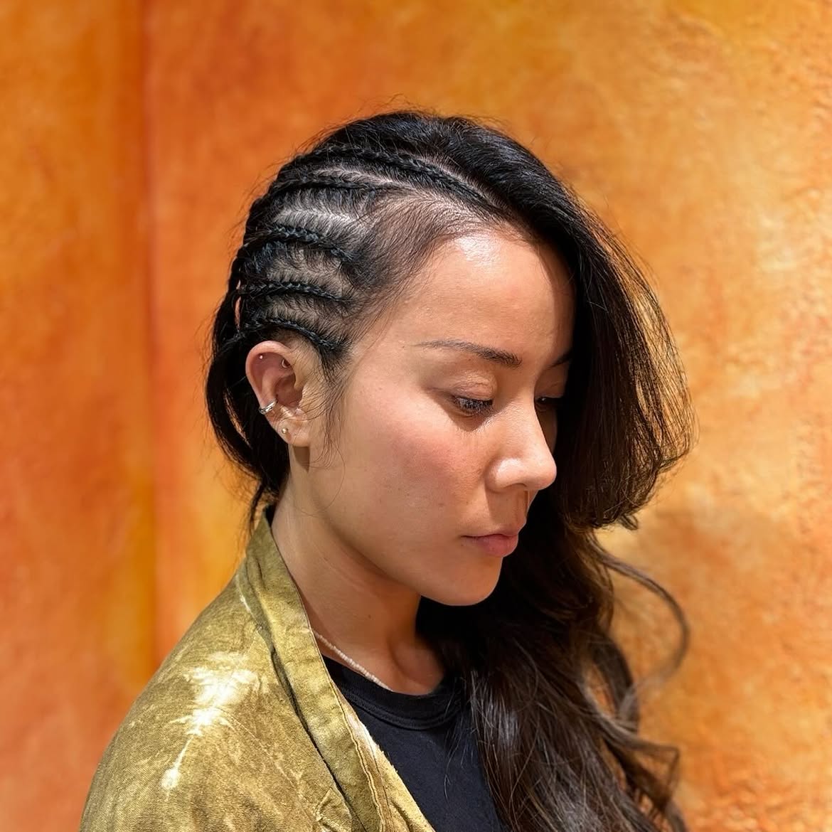 Braided Crown With Loose Waves