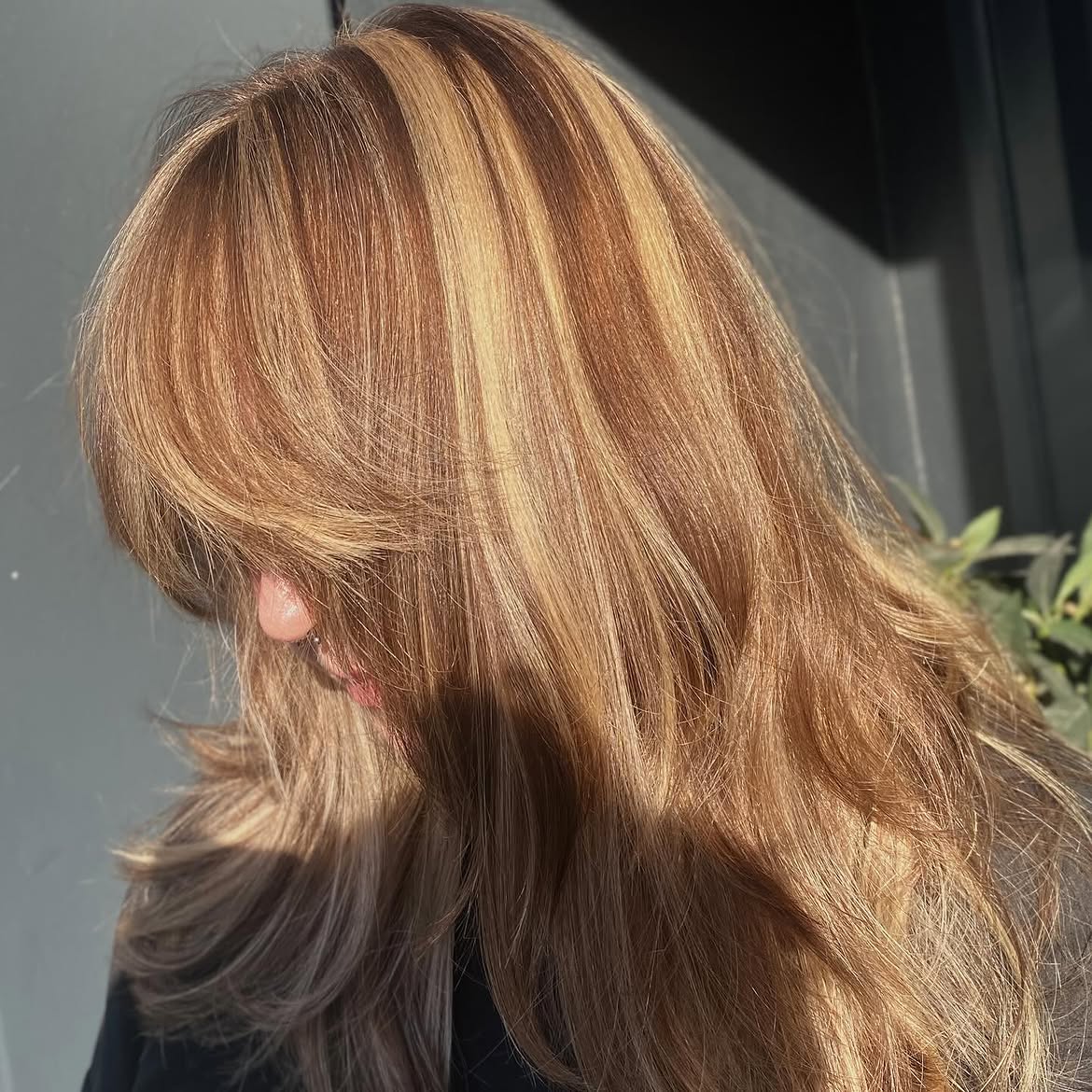 Bronde Chunky Highlights With Face Framing Layers
