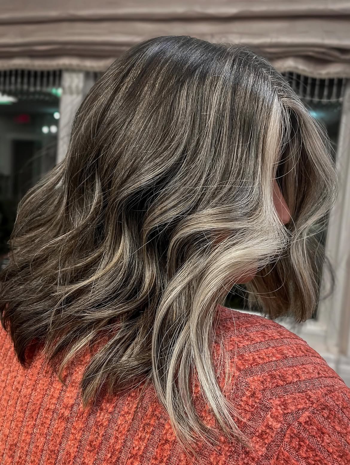 Chic Grey Blending With Dimensional Blonde Highlights