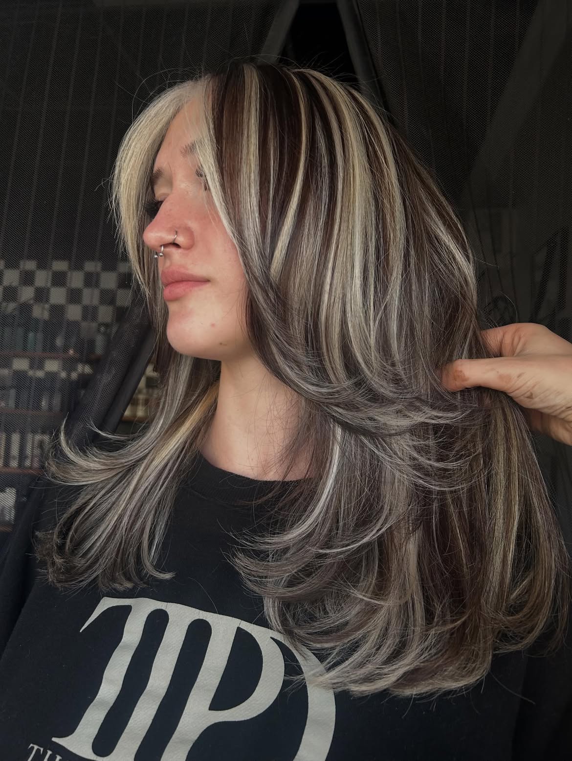 Chunky Highlights With Face-Framing Layers