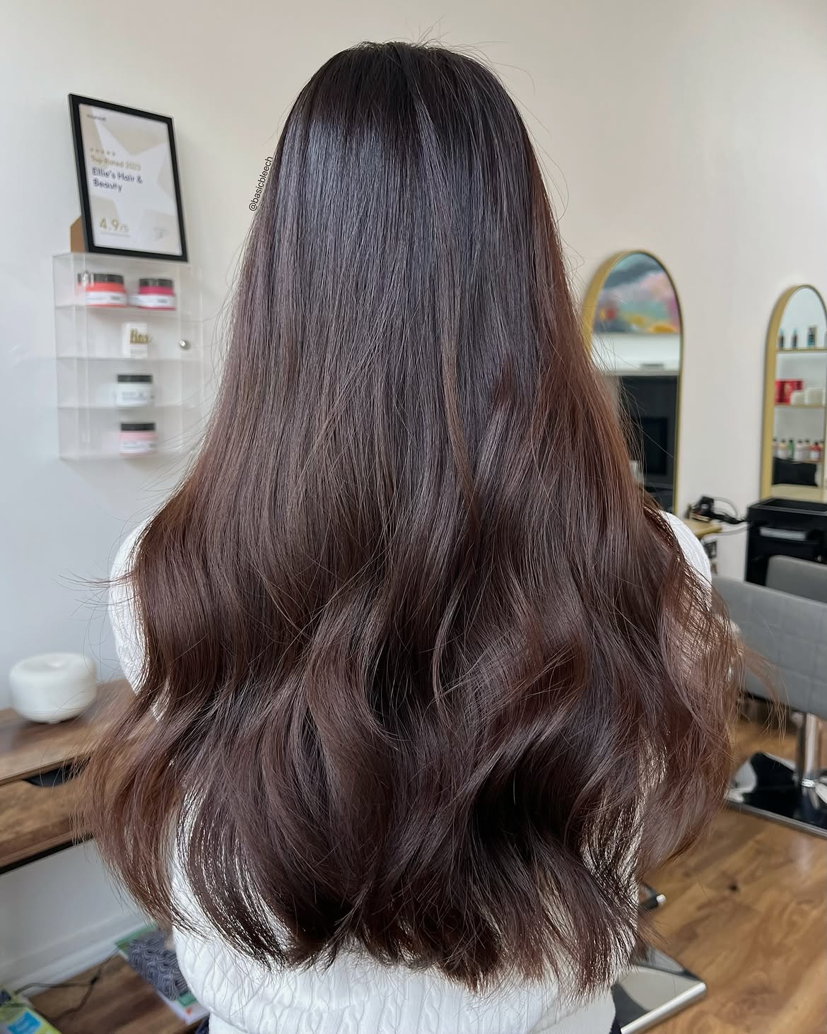 Deep Espresso Waves With Subtle Red Tones