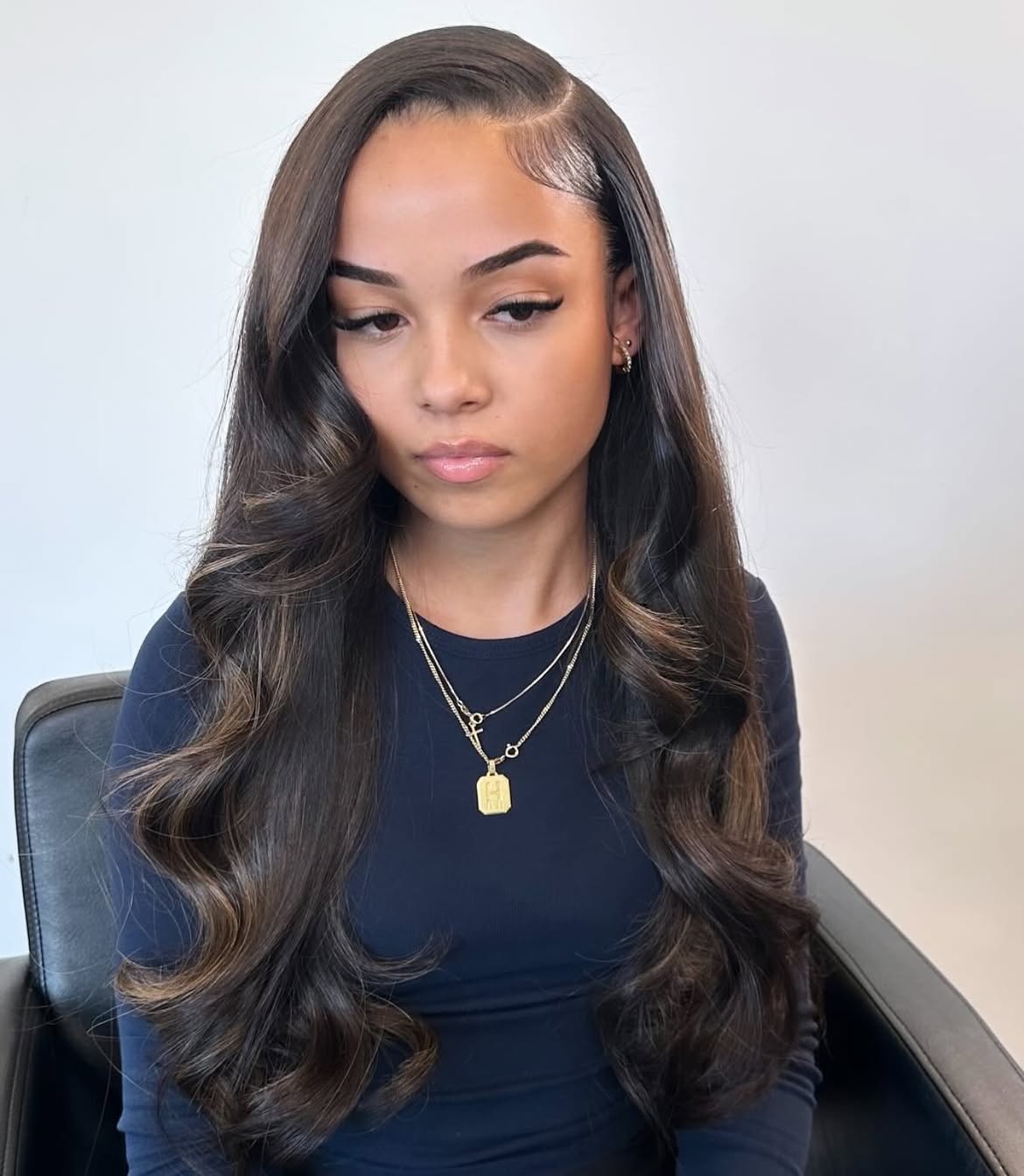 Deep Side Part Voluminous Hollywood Waves