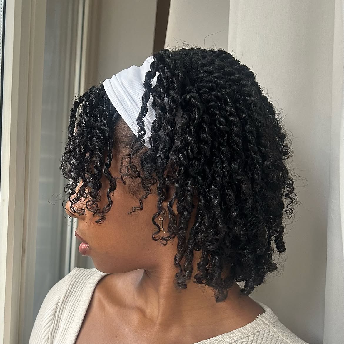 Defined Mini Twists With Sporty Headband