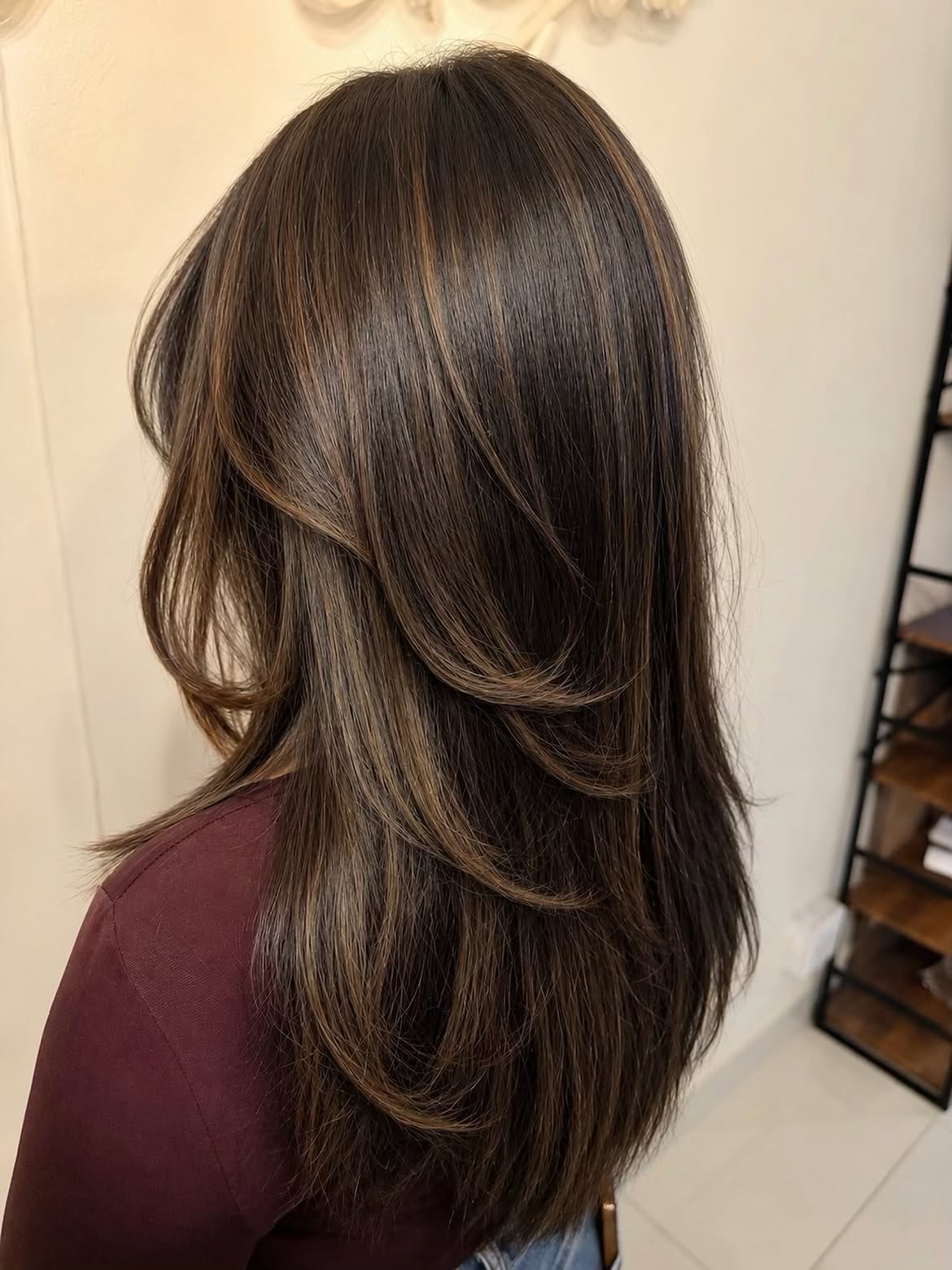 Dimensional Brunette Layers With Subtle Caramel Highlights