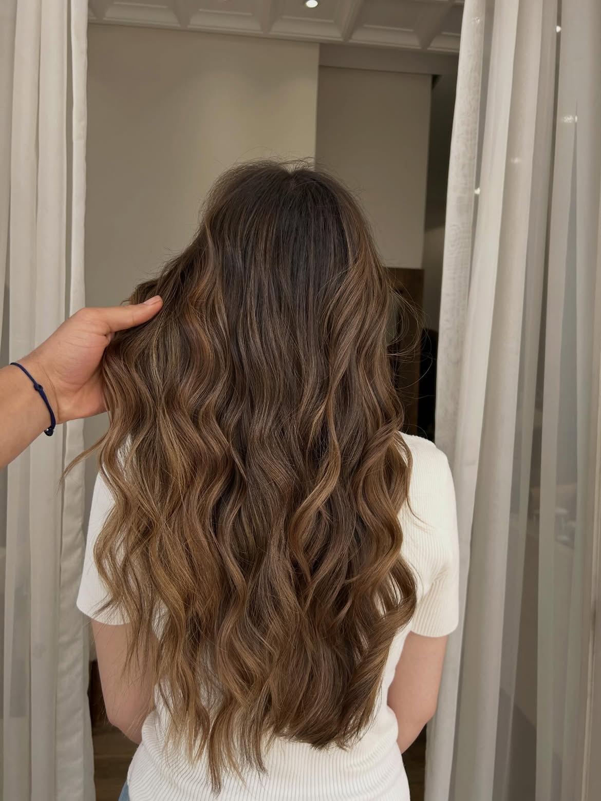 Dimensional Brunette Waves With Lived In Balayage