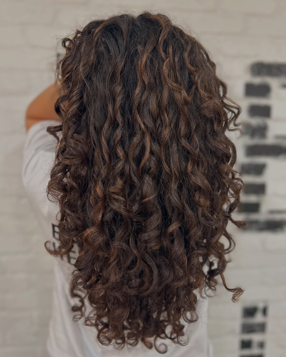 Dimensional Chocolate Brown Layers For Curly Hair
