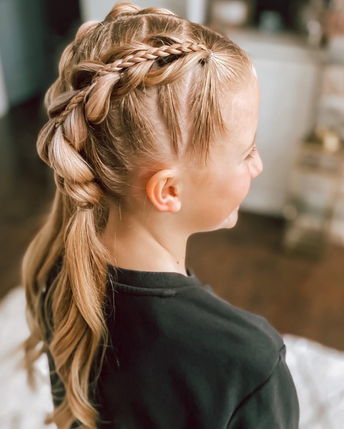 Double Dutch Braid Half Up Style For Kids