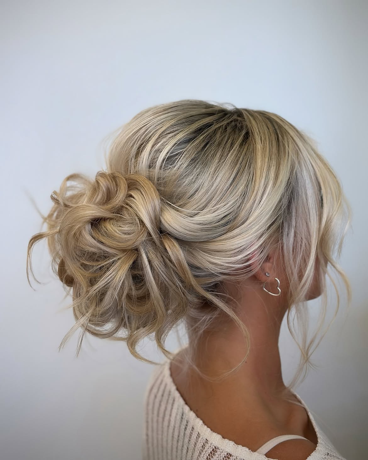 Effortless Romantic Updo With Loose Waves