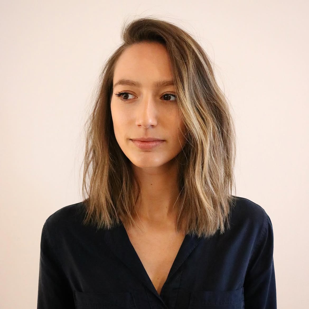 Effortless Side Parted Beach Waves