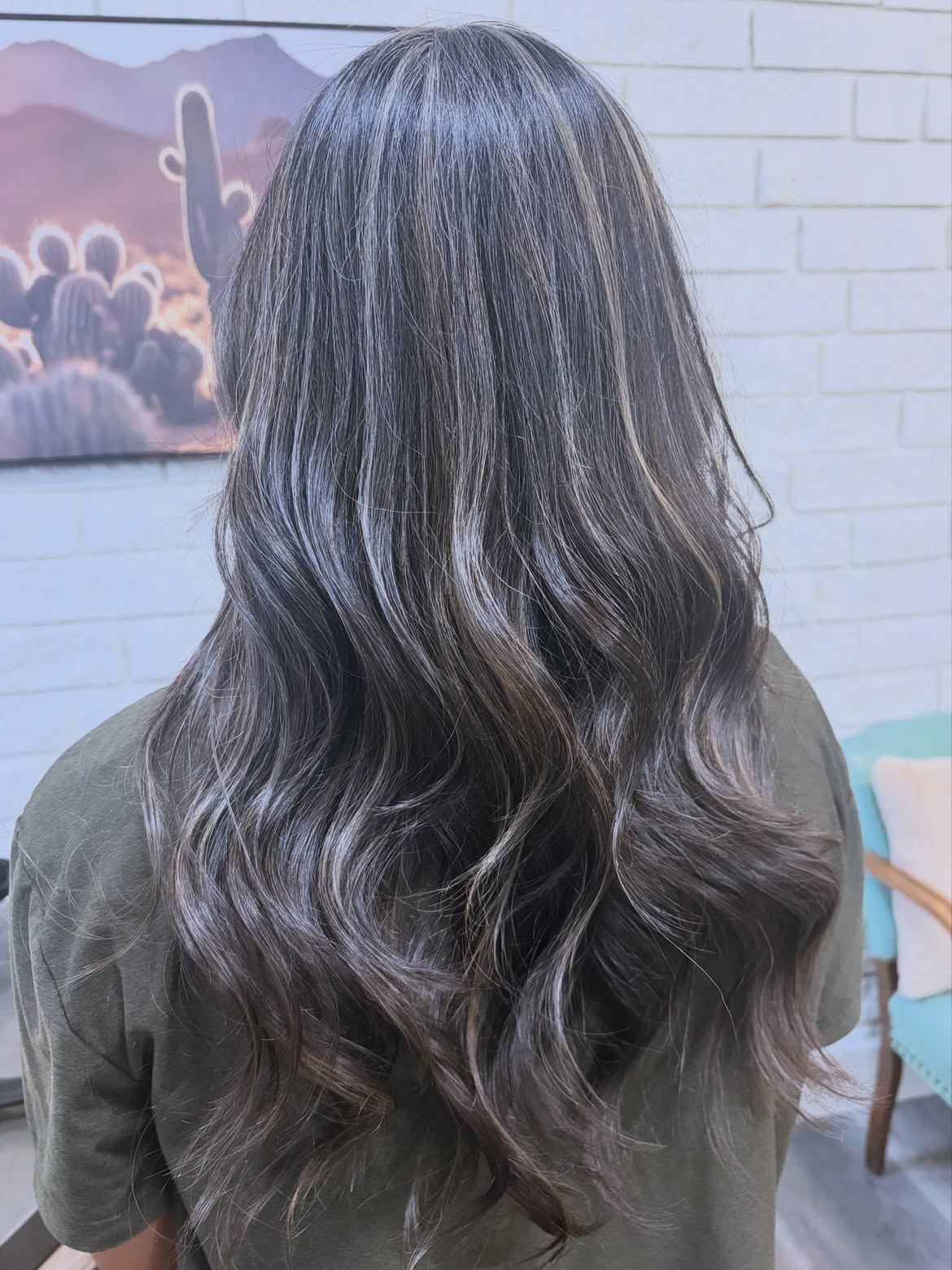 Embracing Silver Streaks With Dark Ash Blonde