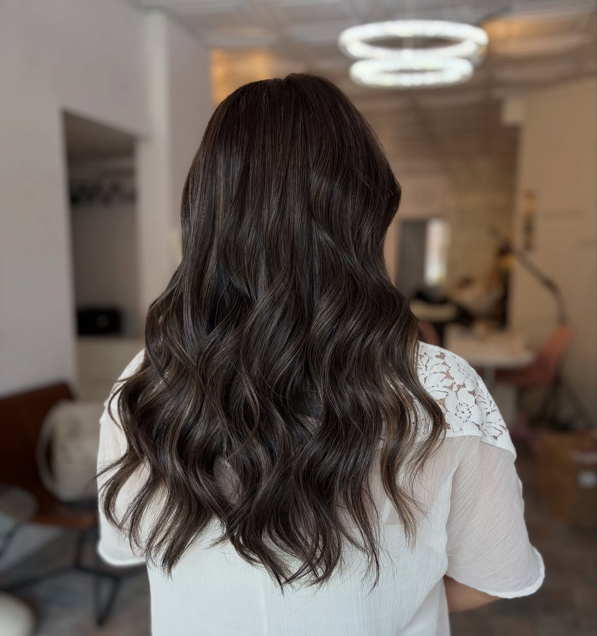 Espresso Brown Waves With Subtle Ash Highlights