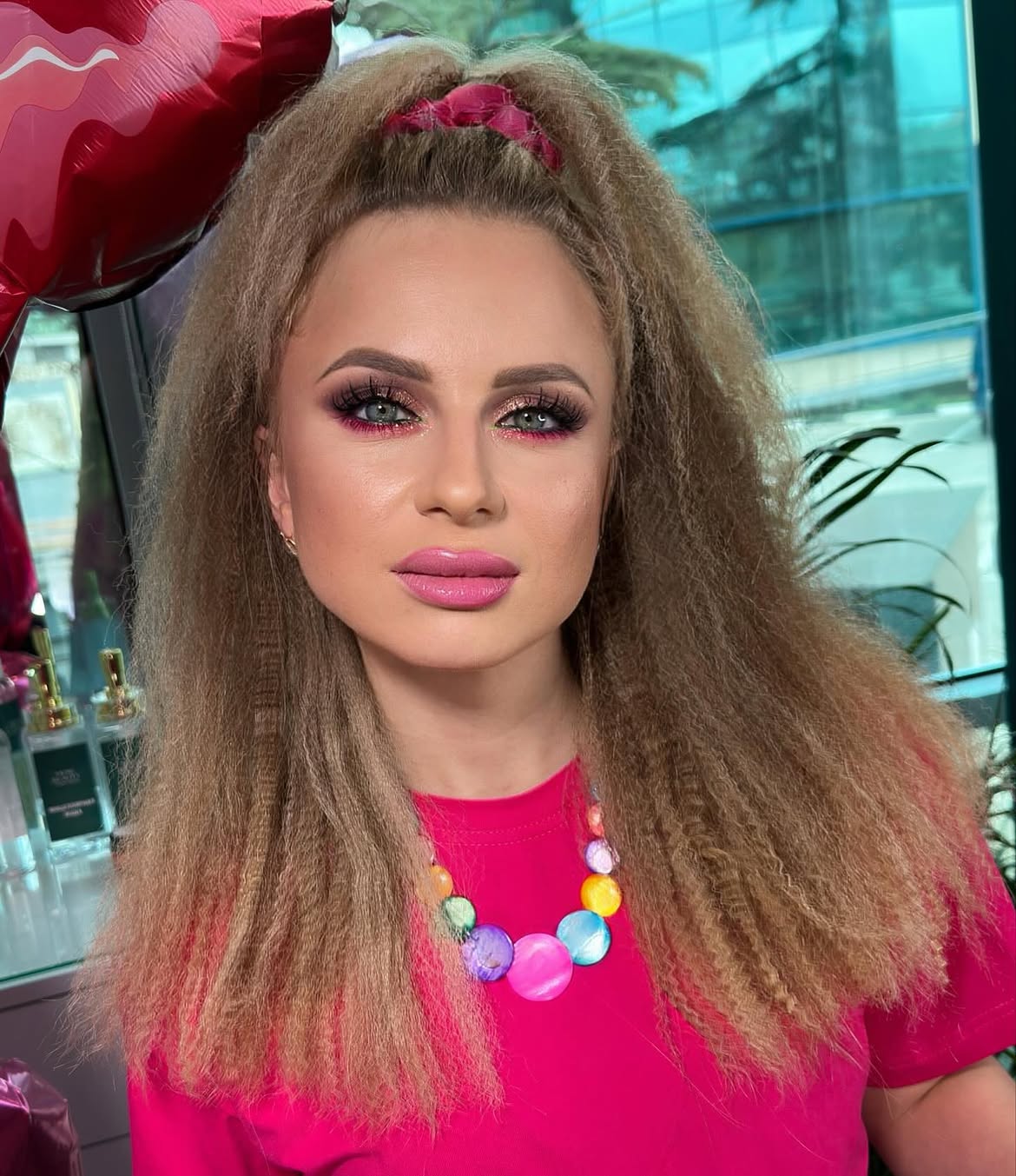 Extreme Crimped Texture Half-Up Pony