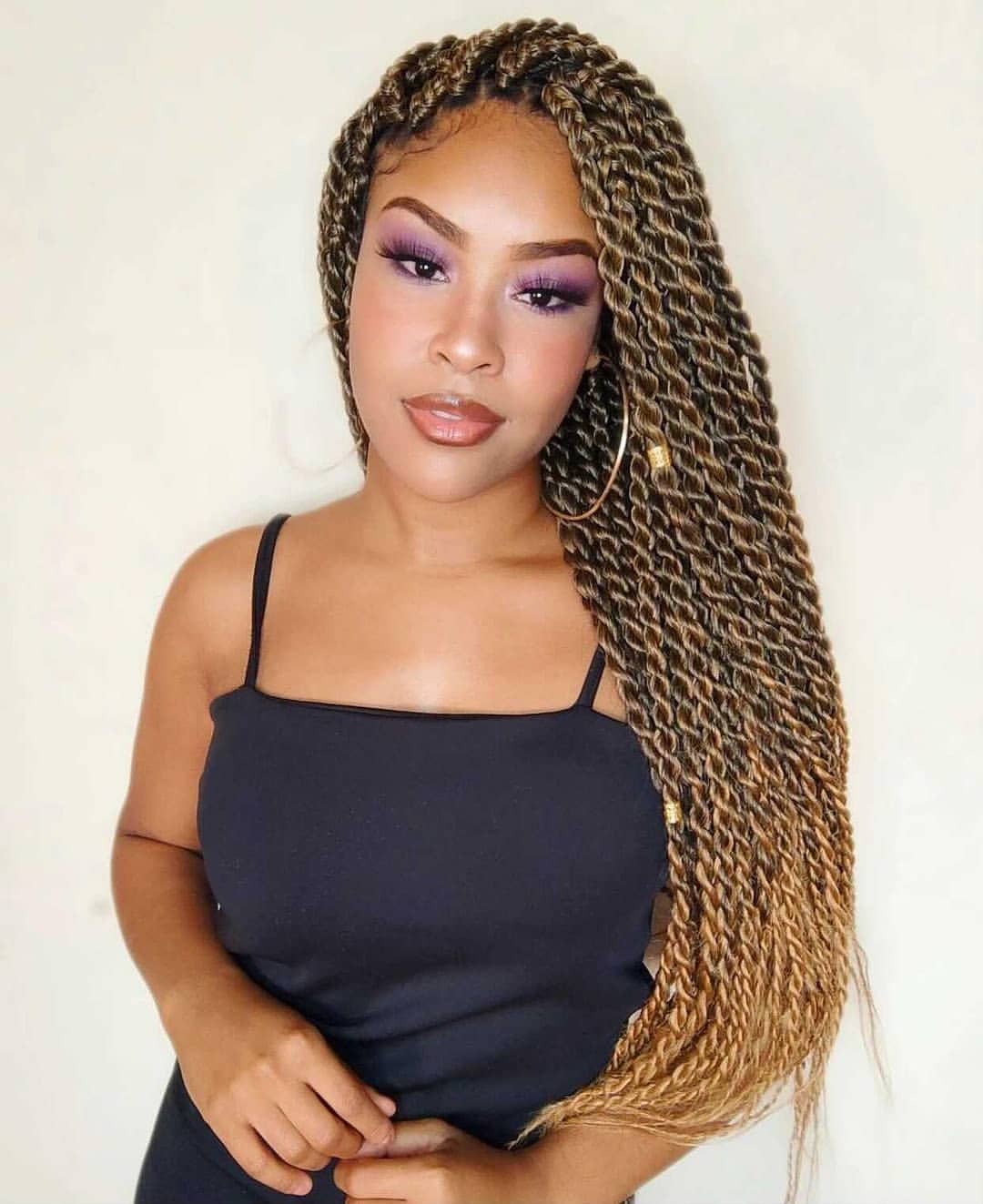 Golden Honey Two-Tone Kinky Twists