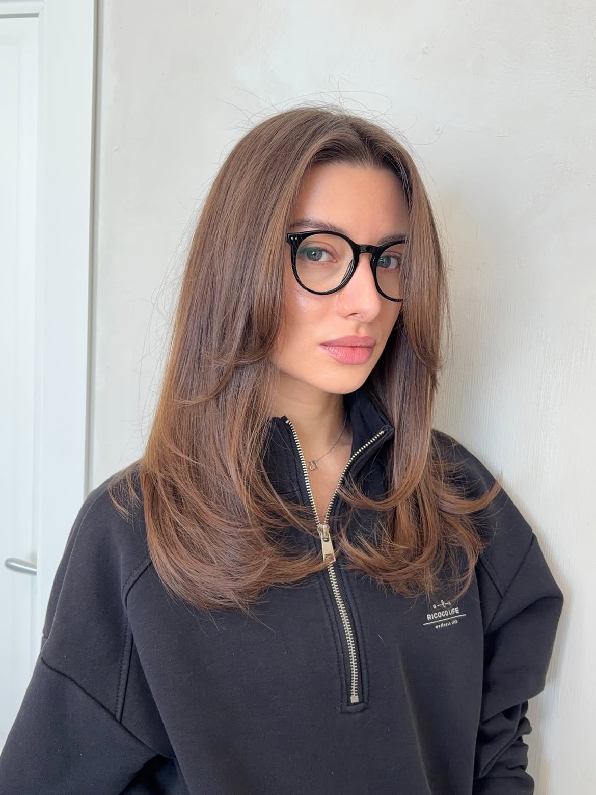 Layered Mid-Length Cut With Face-Framing Layers