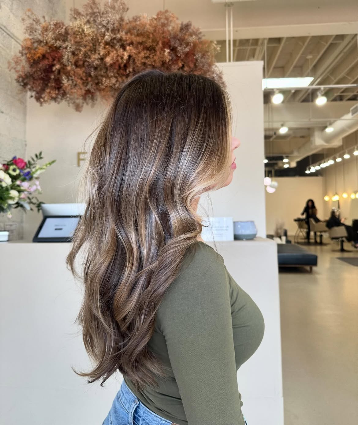 Lived In Brunette With Dimensional Honey Highlights