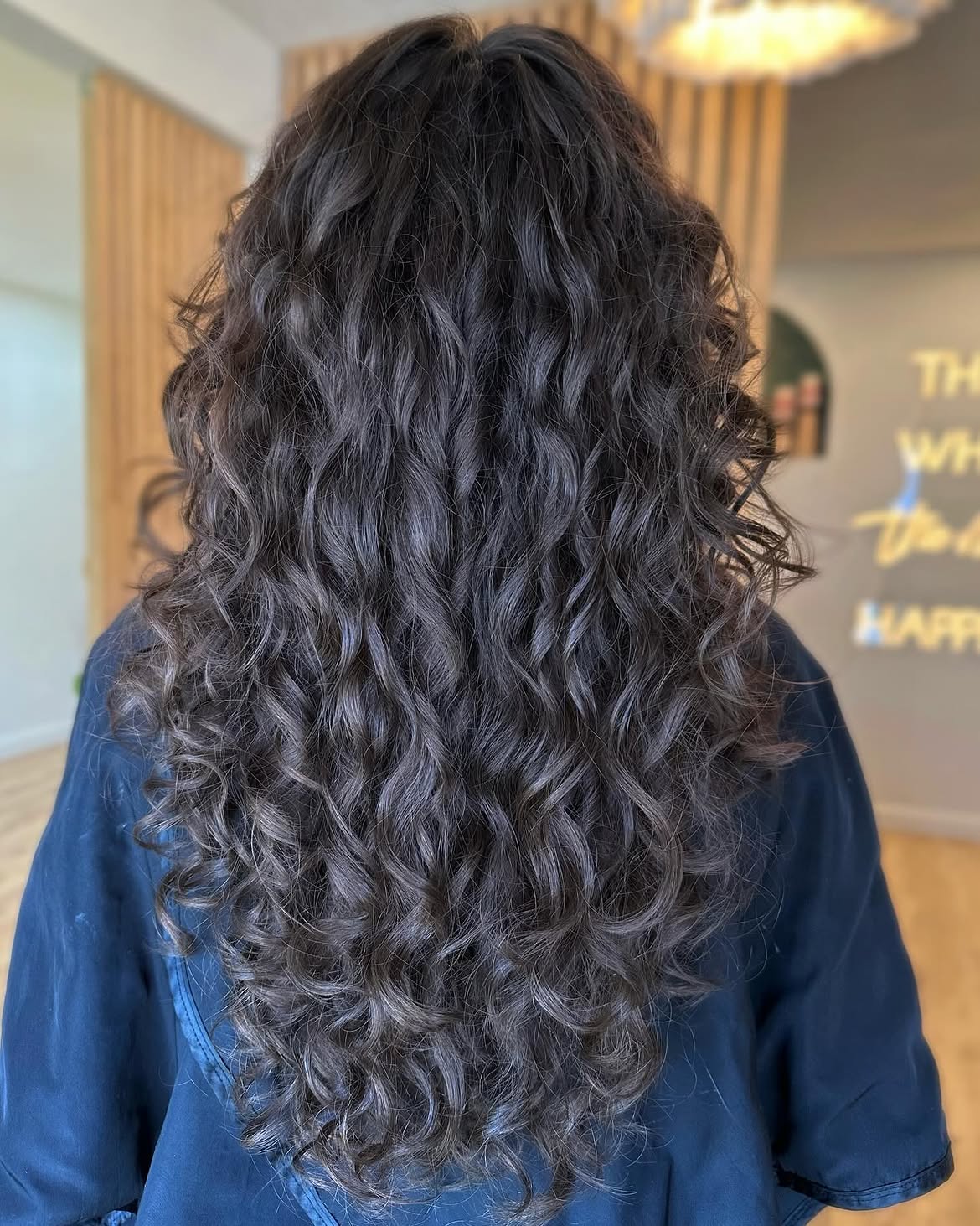 Long Voluminous Layers For Natural Curly Hair