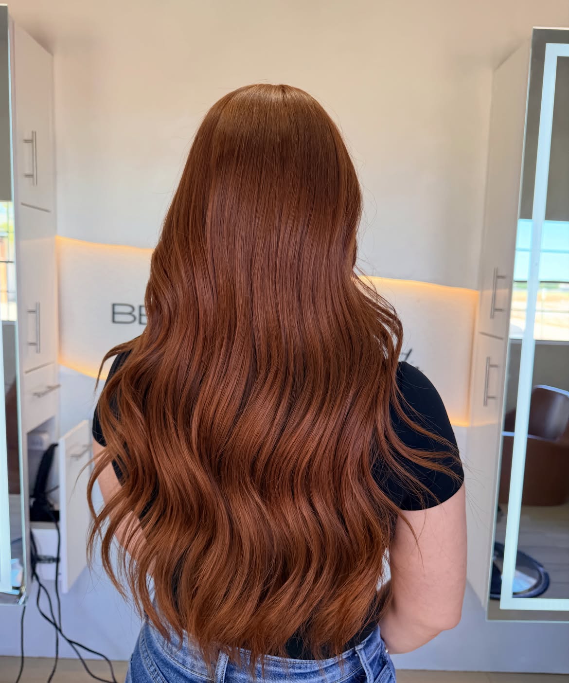 Rich Auburn Waves With Subtle Copper Undertones