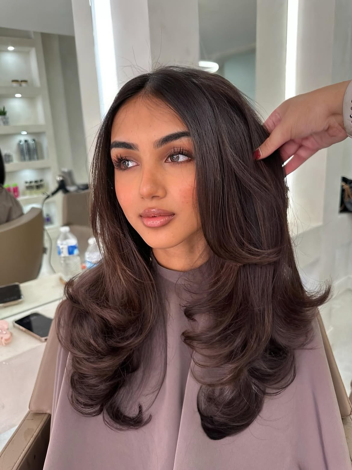 Rich Chocolate Brown Layers With Volume