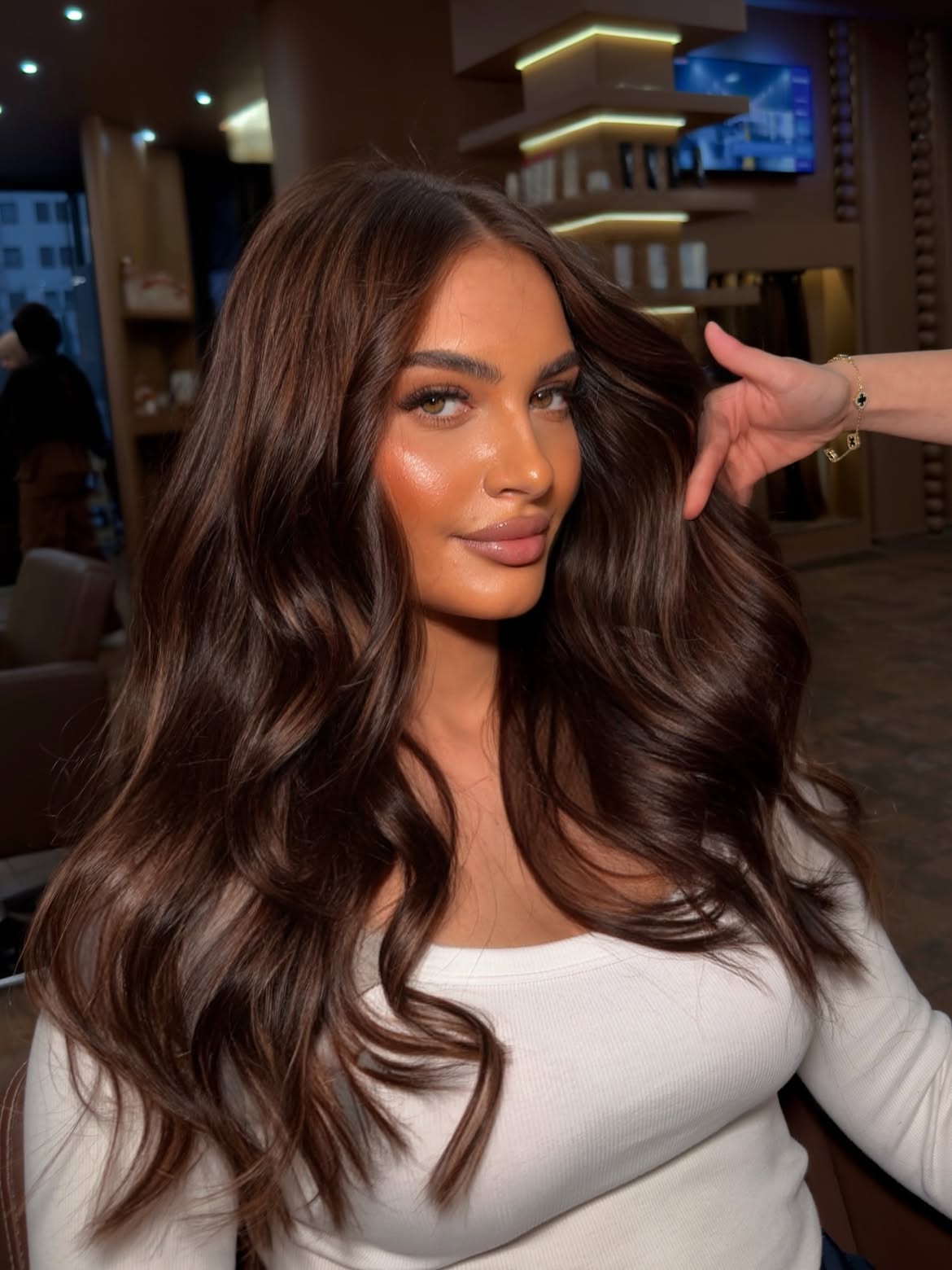 Rich Chocolate Brown Loose Waves