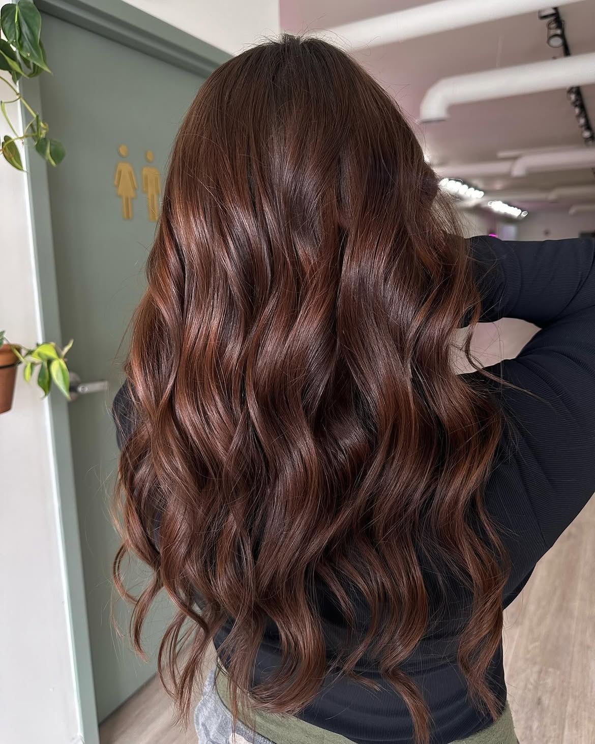 Rich Chocolate Brown Waves With Subtle Red Undertones